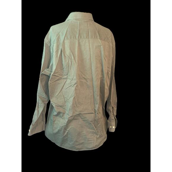 Calvin‎ Klein Light Green Long Sleeve Button-Up Shirt Men's 17 32/33 - Picture 4 of 5